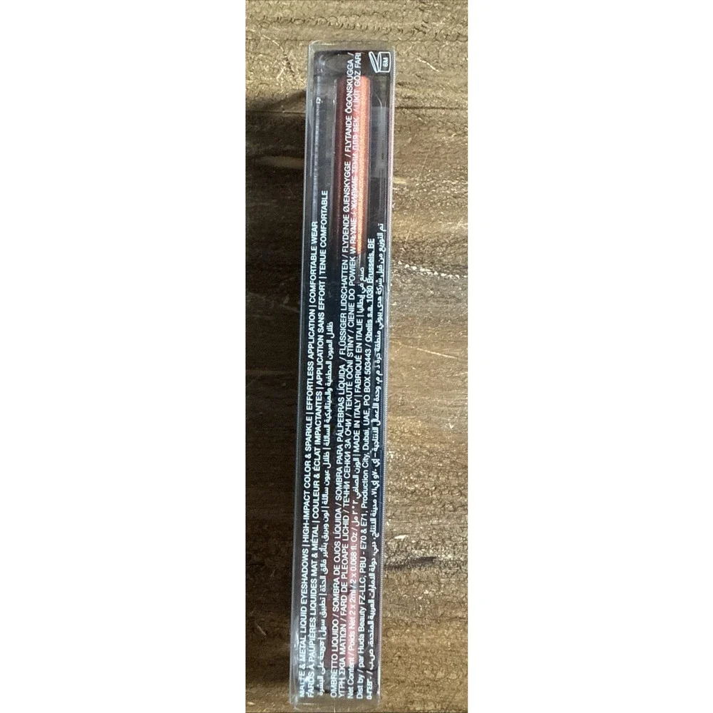 RARE Huda Beauty Matte & Metal Melted Eyeshadow in Hella Honey NWT